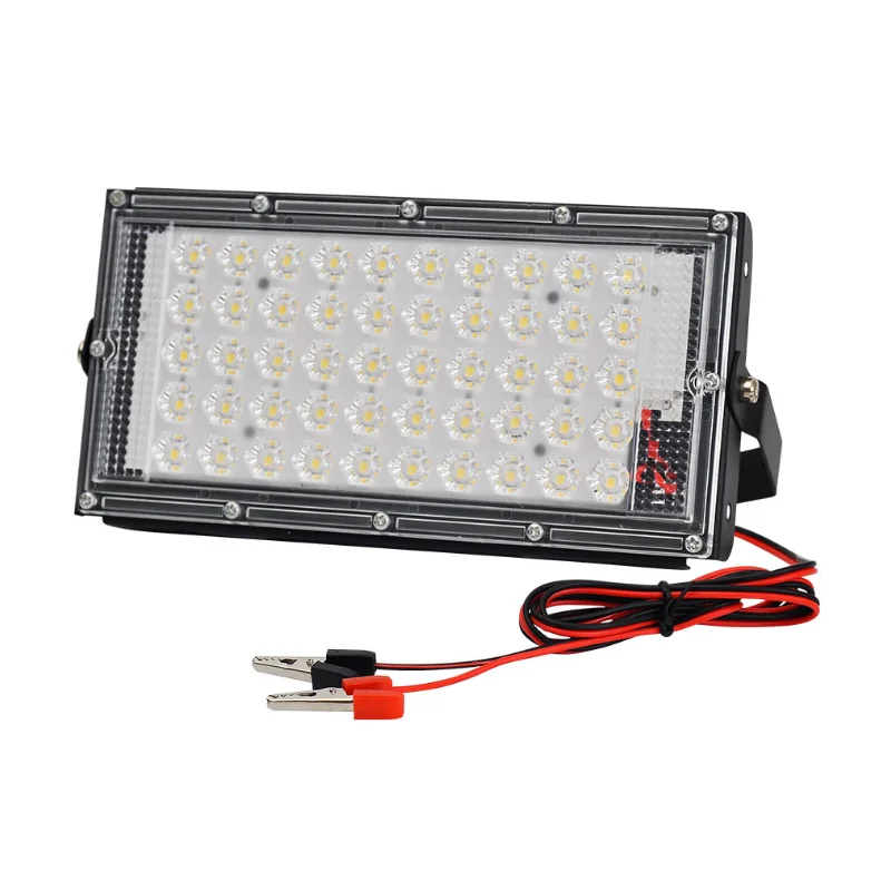 

12V 50W Portable LED Floodlight Waterproof Outdoor Lighting For Car Repairing Work Lights Camping Lamp