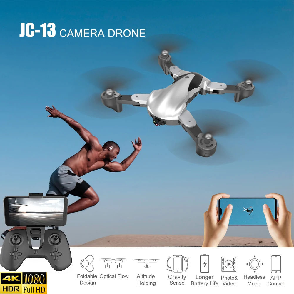 Радиоуправляемый квадрокоптер AHOHA 4K /1080P HD камера Дрон Wi Fi FPV оптический