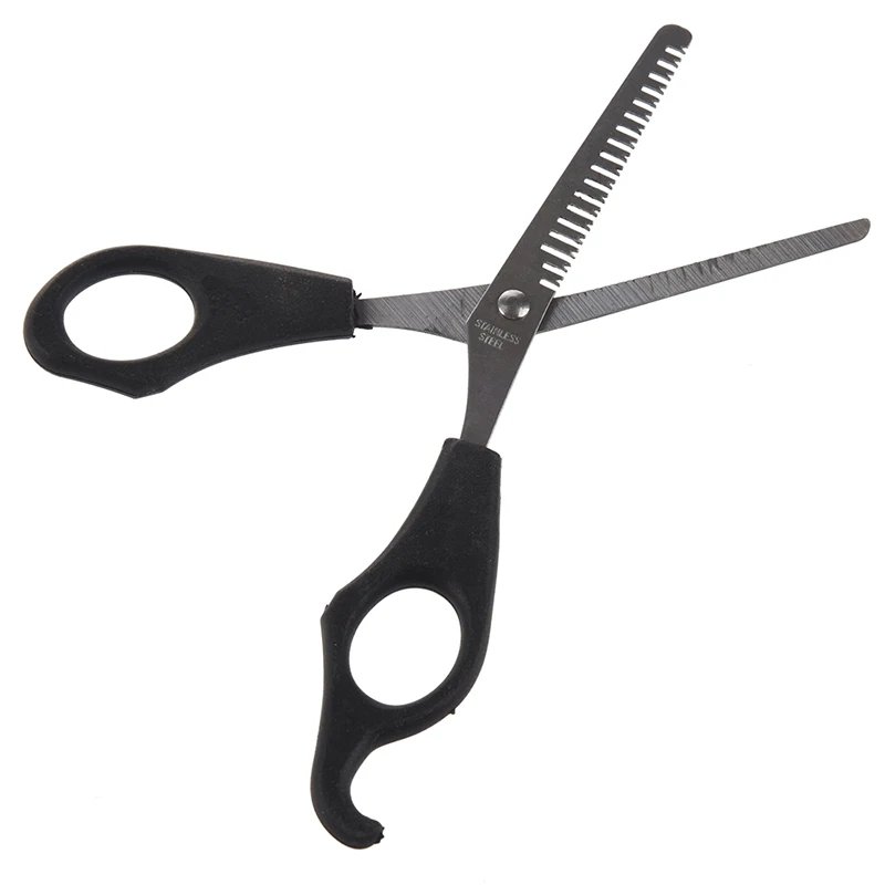 

Stainless Steel Blade 6.3 Inch Thinning Shear Scissors Silver+Black