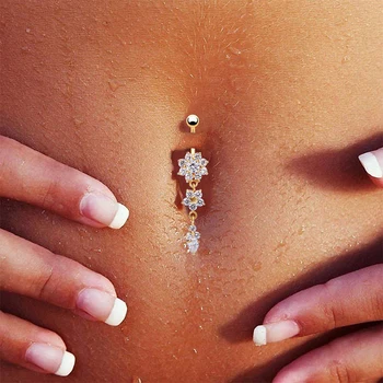 Sexy Hollow Belly Button Ring