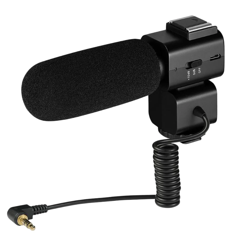 

Cm-520 External Condenser Microphone W/Hot Shoe Mount Mobilephone Adapter for Smartphone Canon Nikon Sony Dslr Video Camera