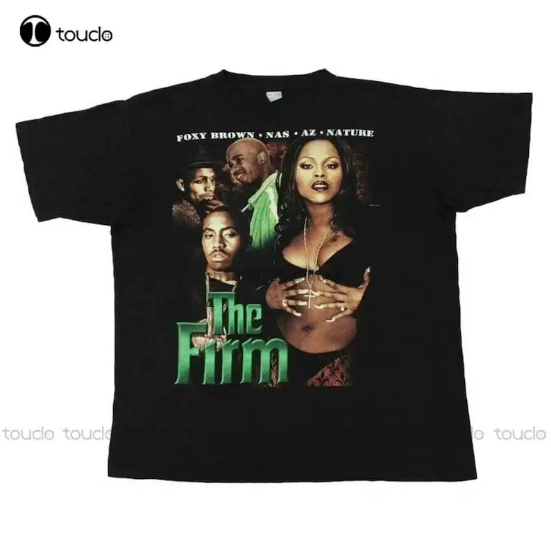 Nuovo Nas The Firm 1997 Phone Tap Foxy Brown Az Nature T-Shirt Vintage Rap T-Shirt Per Uomo Graphic