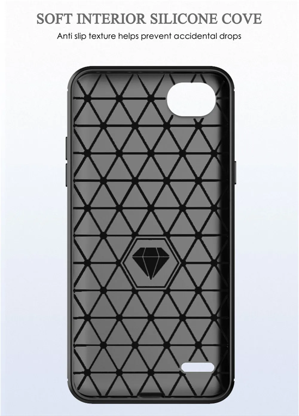 For LG Q6 Case Luxury Full Soft TPU Silicone Cover ShockProof