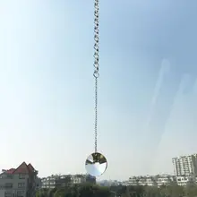 40 мм Хрустальный подвесной кулон ручной работы, украшение для свадебного декора, Радужный производитель призм, украшение для дома, фэншуй