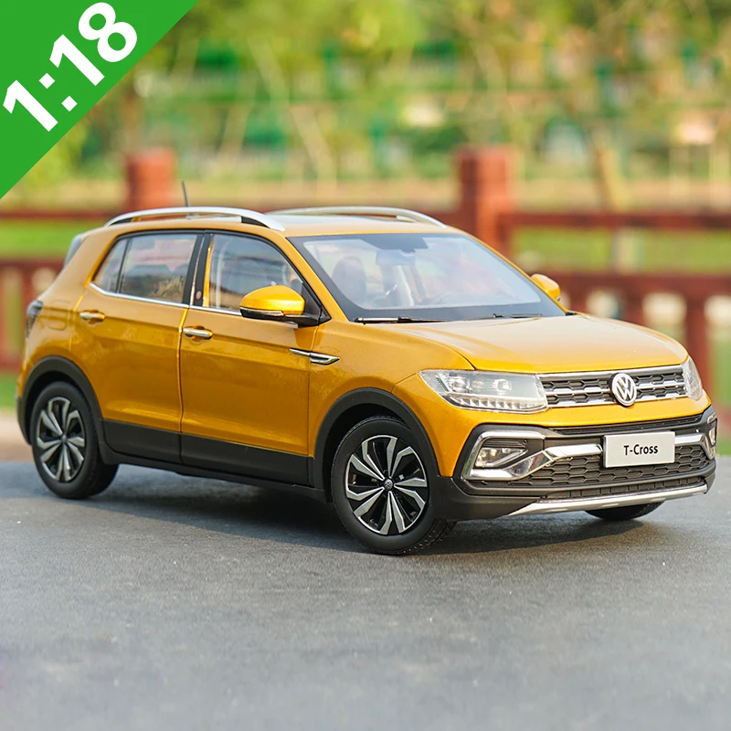 1:18 VW T-CROSS SUV литая модель автомобиля игрушки Металлическая Модель автомобиля оригинальная коробка