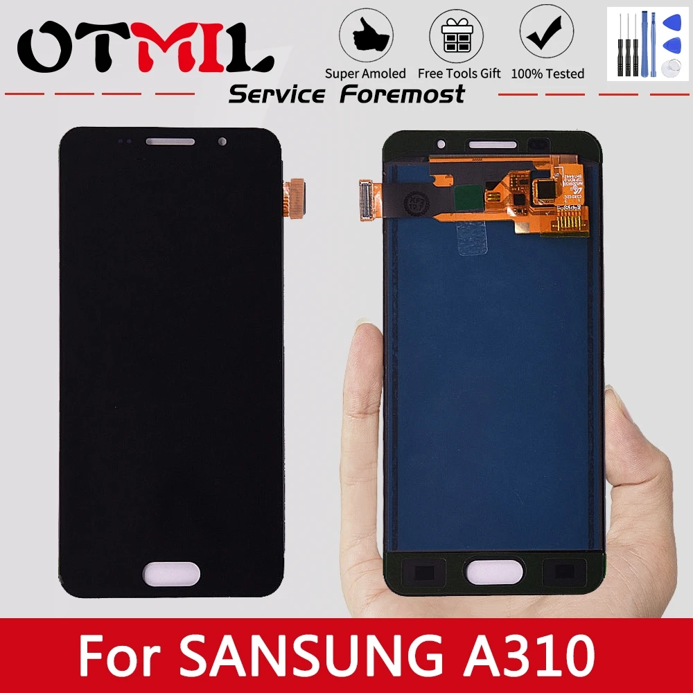 

Super AMOLED 6.3" LCD For SAMSUNG A310 LCD Touch Screen Digitizer For SAMSUNG Galaxy A310 Assembly LCD A310F A310M A310Y Display