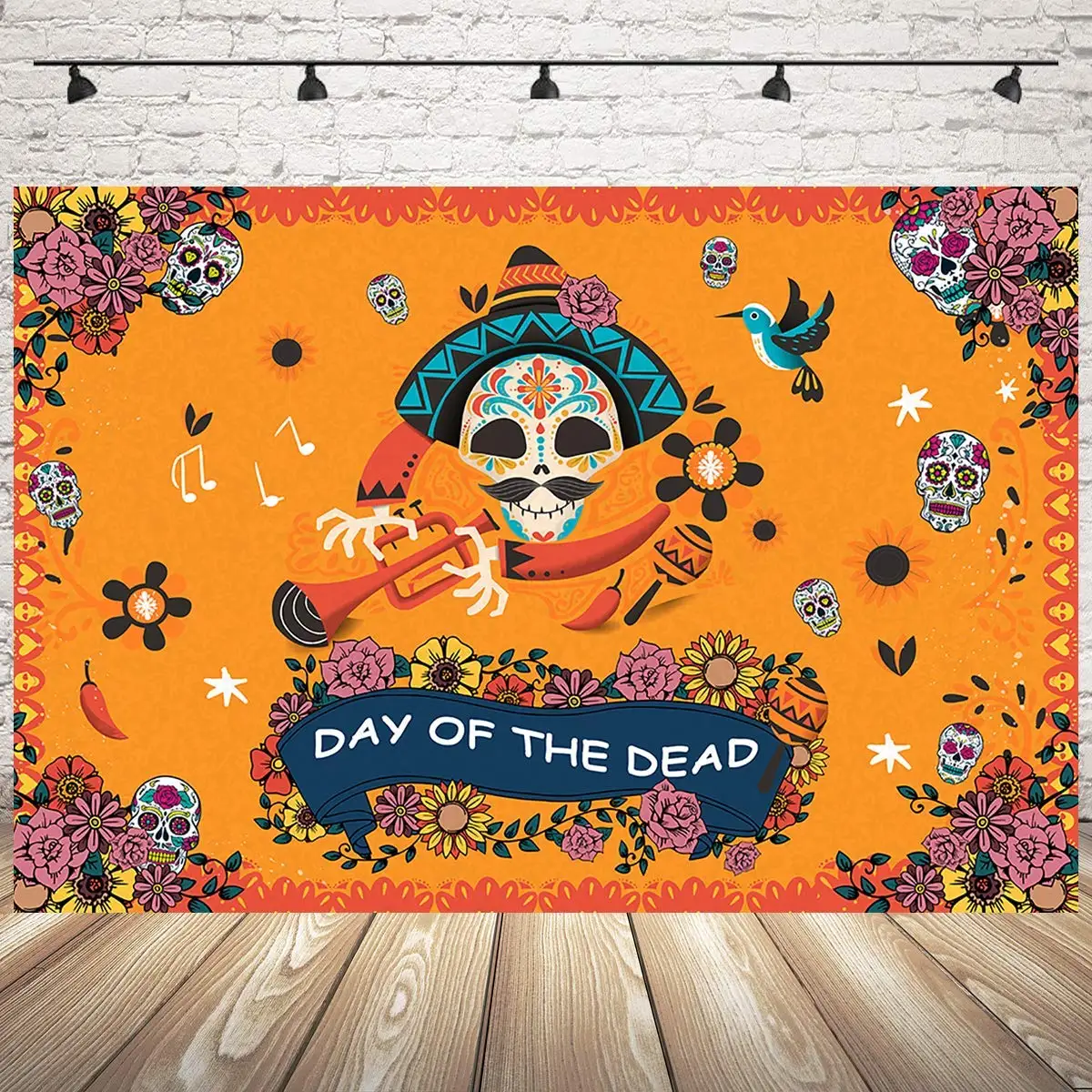 Мексиканский милый Череп фон Dia De Muertos все душ день фоны