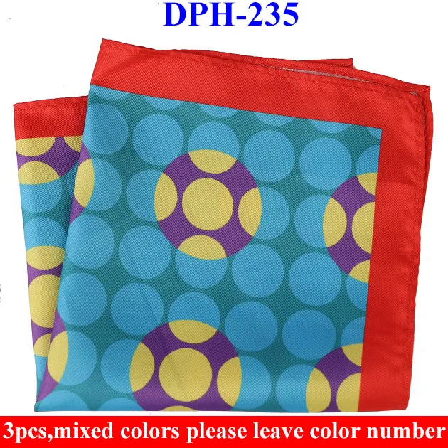 DPH235 Hankerchief Портной Смит 3 шт. мужские носовые платки карманные квадраты с принтом пейсли бизнес полотенце для сундуков Карманный платок носовые платки шарфы - Цвет: DPH235 Hankerchief