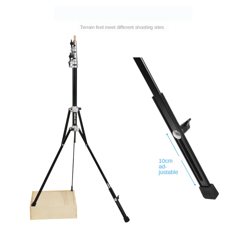 Штатив Selens складной алюминиевый для фотоссветильник емки 240 см|lightweight light stand|selens