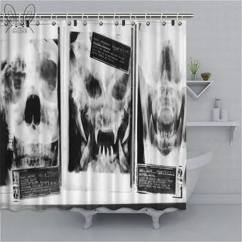

AVP Aliens vs Predator Series Shower Curtains 3D Anime Waterproof Polyester Curtain Bathroom Bathing Cover Decor Shower