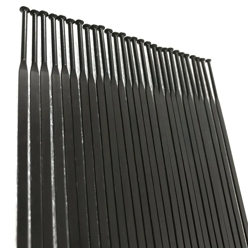 Pillar PSR Aero 1432 spokes J-bend J-type Straight Pull Head ROAD or Disc Stainless Steel Bladed Flat Spokes with Free Nipples