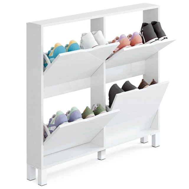 Zapatero con cubierta de tela, estantes Organizadores de calzado de 4-10  niveles, estante organizador de zapatos - AliExpress