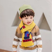 Осень-зима детей Knitt шарф унисекс стильная футболка с изображением персонажей видеоигр шейный платок с рисунком принтом Повседневное для мальчиков и девочек, широкий ассортимент Цвет шарфы