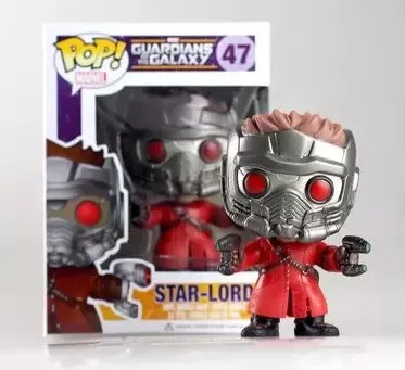 Японская фигурка Funko Pop Star-Lord 47# Galaxy Guard подлинный оверсток Garage Kit украшение
