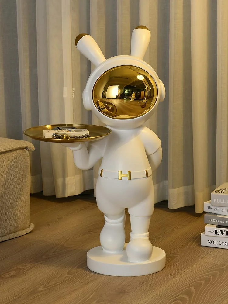 

Home Decor Sculptures & Figurines Decoration Accessories Astronaut Rabbit Landing Ornaments Living Room Resin Animal Statues