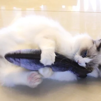 

30CM Electronic Pet Cat Toy Electric USB Charging Simulation Fish Toys for VIP client
