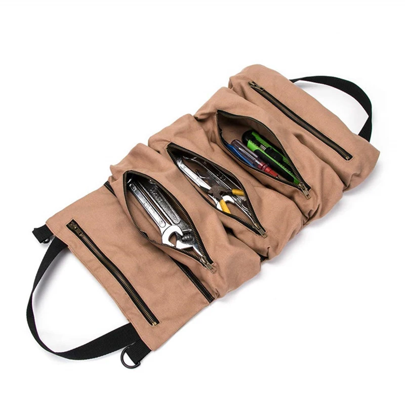 

Car Tool Bag Screwdriver Roll Up Bag Case Pouch Wallet Portable Reels Pocket