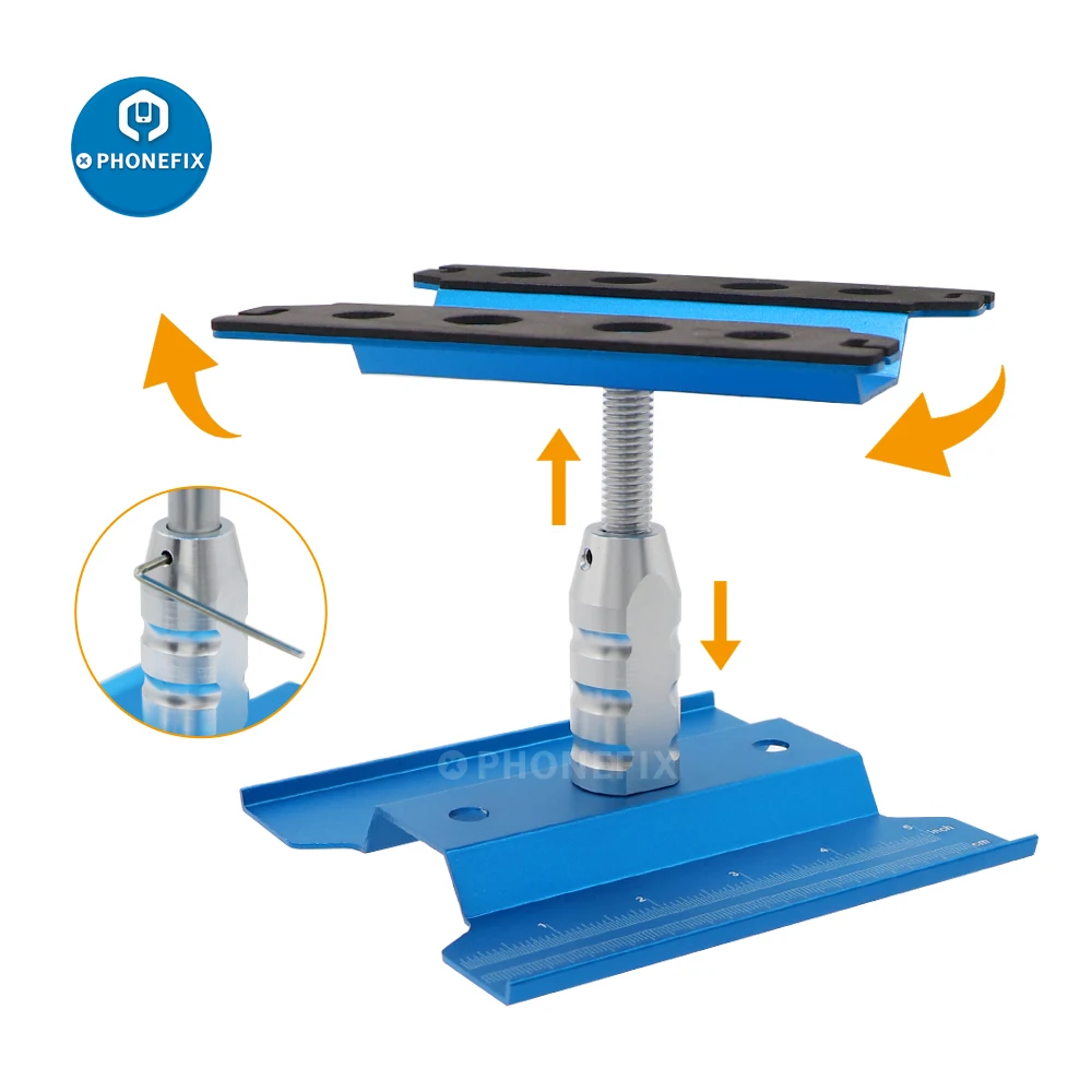 

RC Car Work Stand Repair Workstation 360 Degree Rotation Lift / Lower Screw Tray for RC Models Car Truck Buggy Crawler Drift