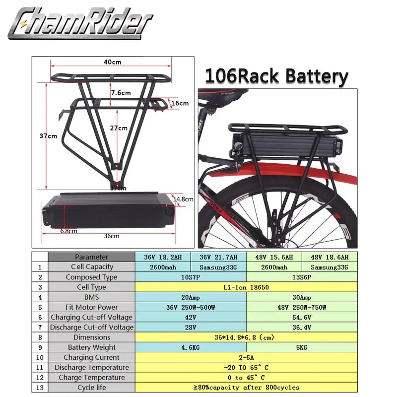 BAFANG 350 Вт 500 36В тормозной 14AH 48V 12AH SWX02 фара для электровелосипеда в комплект
