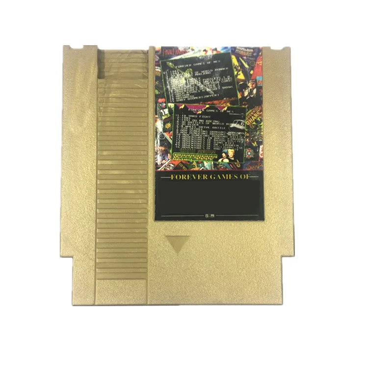 Золотой Игровой картридж FOREVER DUO GAMES OF NES 852 в 1(405+ 447) для консоли NES, всего 852 игр 1024 Мбит флэш-чип в использовании - Цвет: Золотой