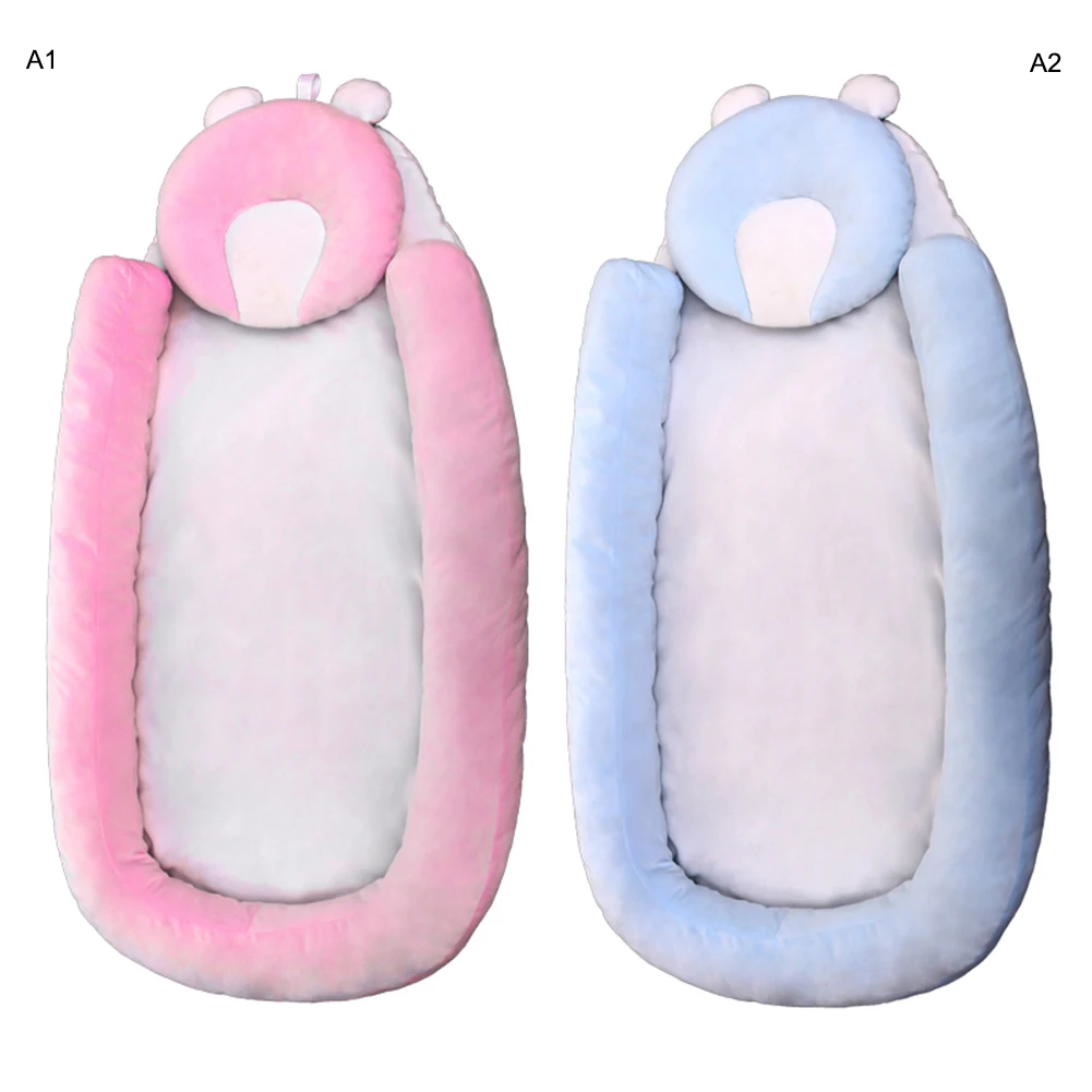 Переносная люлька для новорожденных, дорожная сумка для сна, детская кроватка для путешествий, хлопковая фланелетка 87*45*8 см для новорожденных