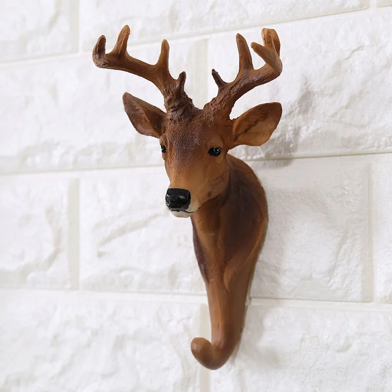 Creative Animals Head Hooks Wall Decoration Vintage Bedroom Cloth Hook For Hanging Heavy Objects | Дом и сад