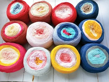 

High-quality Organic Cotton Skin-friendly And Soft Hawl Princess Skirt line Multicolored Cake Line 300G/PC
