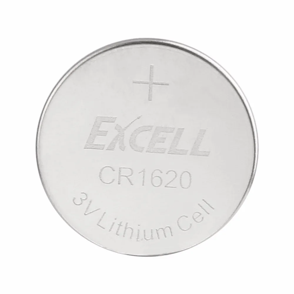 EXCELL 5 шт. 3 в CR1620 литиевая монета батарея для беспроводной дверной звонок электронная игрушка таймер глюкометр светодиодный рекламный щит