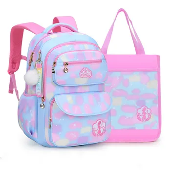 

Kids princess school Backpack set waterproof Children School Bags Girls printing Backpack Schoolbags Kids Mochila Infantil Zip