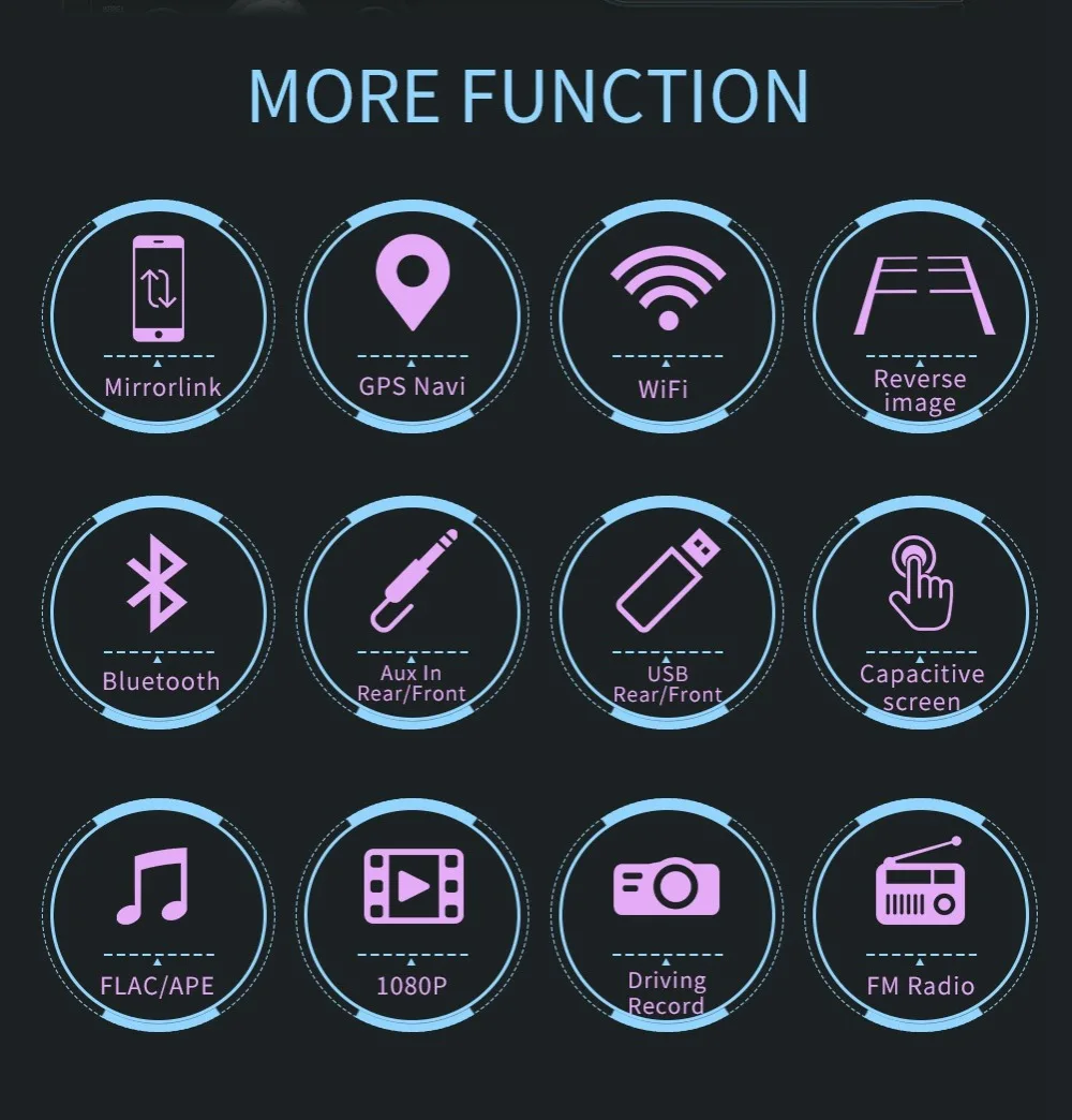 1din Android 8,1 GO четырехъядерный автомобильный DVD gps навигационный плеер 7 ''Universa автомобильный Радио WiFi Bluetooth MP5 мультимедийный плеер