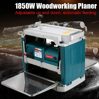 

220V 1850W Powerful Electric Planer Multifunctional Woodworking Tool Table-type Household Electric Wood Planer DIY Power Tool