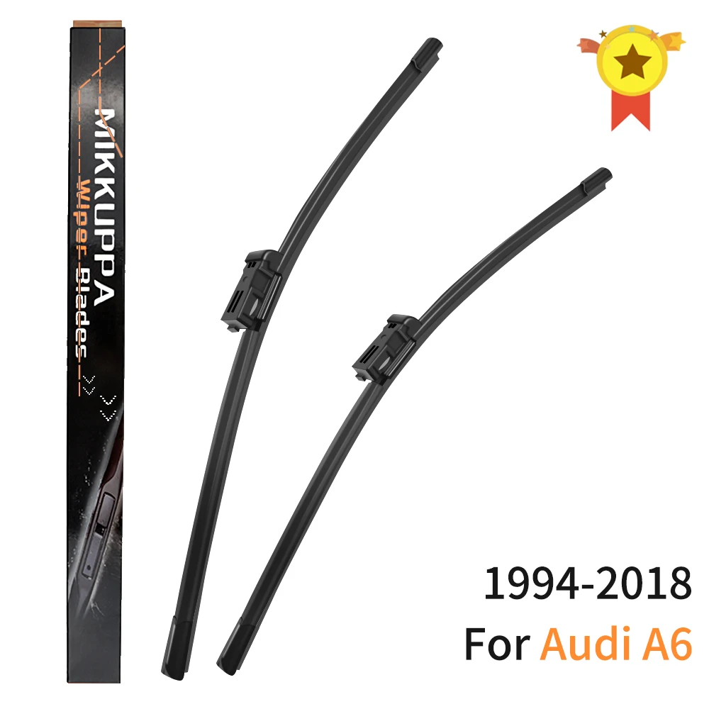 

Silicone Rubber Front Wiper Blades For Audi A6 C6 4F 2004 2005 2006 2007 2008 2009-2012 Windshield Wiper Auto Car Accessories