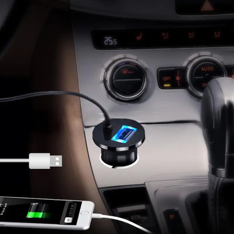 Автомобильный комплект, музыкальный приемник, Bluetooth, Aux, беспроводной 3,5 мм адаптер, громкая связь, светодиодный, автомобильный AUX динамик с USB, автомобильное зарядное устройство для телефона 6 7
