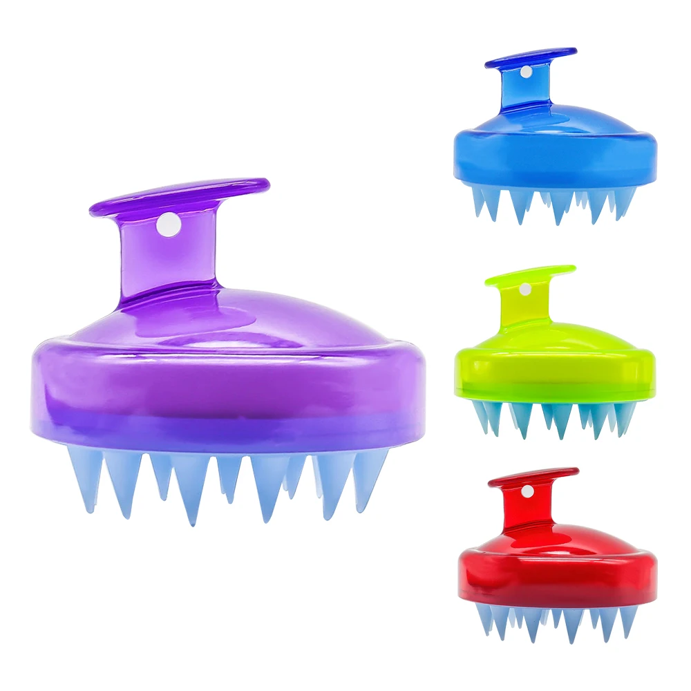 Silicone Head Spa Slimming Massage Brush Body Shampoo Scalp Massage Brush Comb Hair Washing Comb Shower Bath Brush