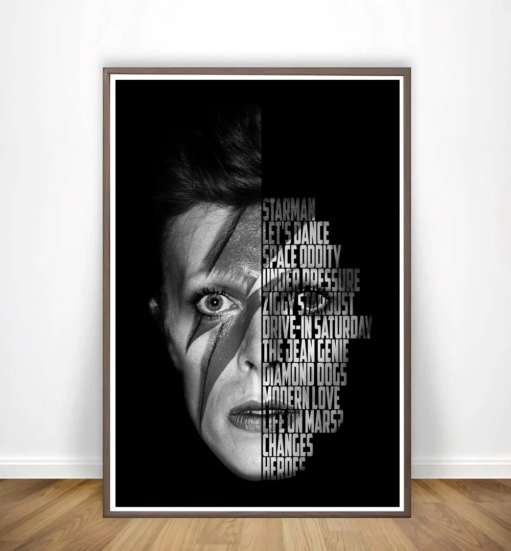 ボブ マーリー デヴィッド ボウイ カート コバーン マリリン 王子 ポスタープリント壁アートキャンバス絵画リビングルームのホームインテリア Painting Calligraphy Aliexpress