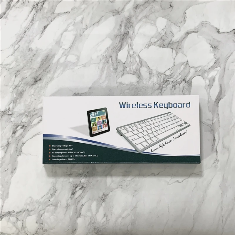 Teclado sem fio francês bluetooth teclado 78