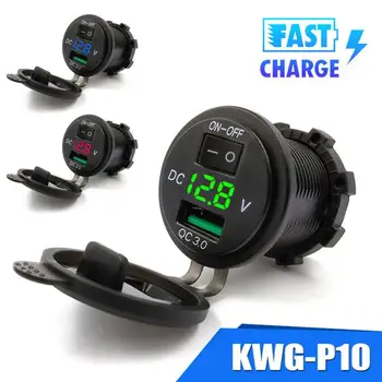 

Universal USB Car Charger Adapter QC 3.0 For Iphone Samsung Mini Auto Charger Cigarette Lighter Socket Car-Charger 12V 24V