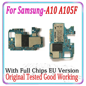 

100% Original Unlocked For Samsung Galaxy A10 A105F Motherboard For Samsung A105F with chips Logic Board With Android System MB