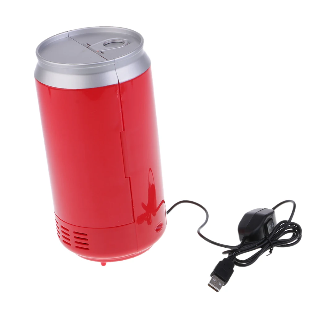 Автомобильный мини-холодильник 5V тепла и классный холодильник USB светодиодный светильник может Тип красный