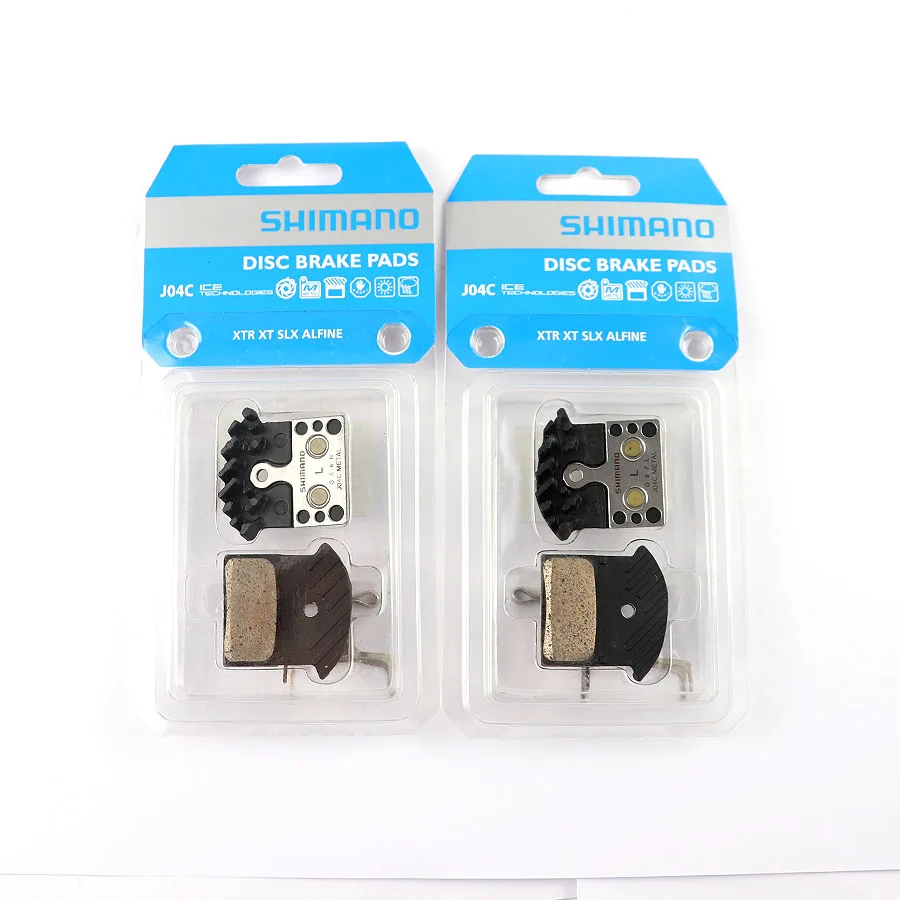Shimano J02a J03a J04C колодки DEORE SLX XT J02a J04C охлаждающий плавник Ice Tech тормозные колодки горные M7000 M8000 M9000 M6000 M785 M675 - Цвет: J04C 2 Set