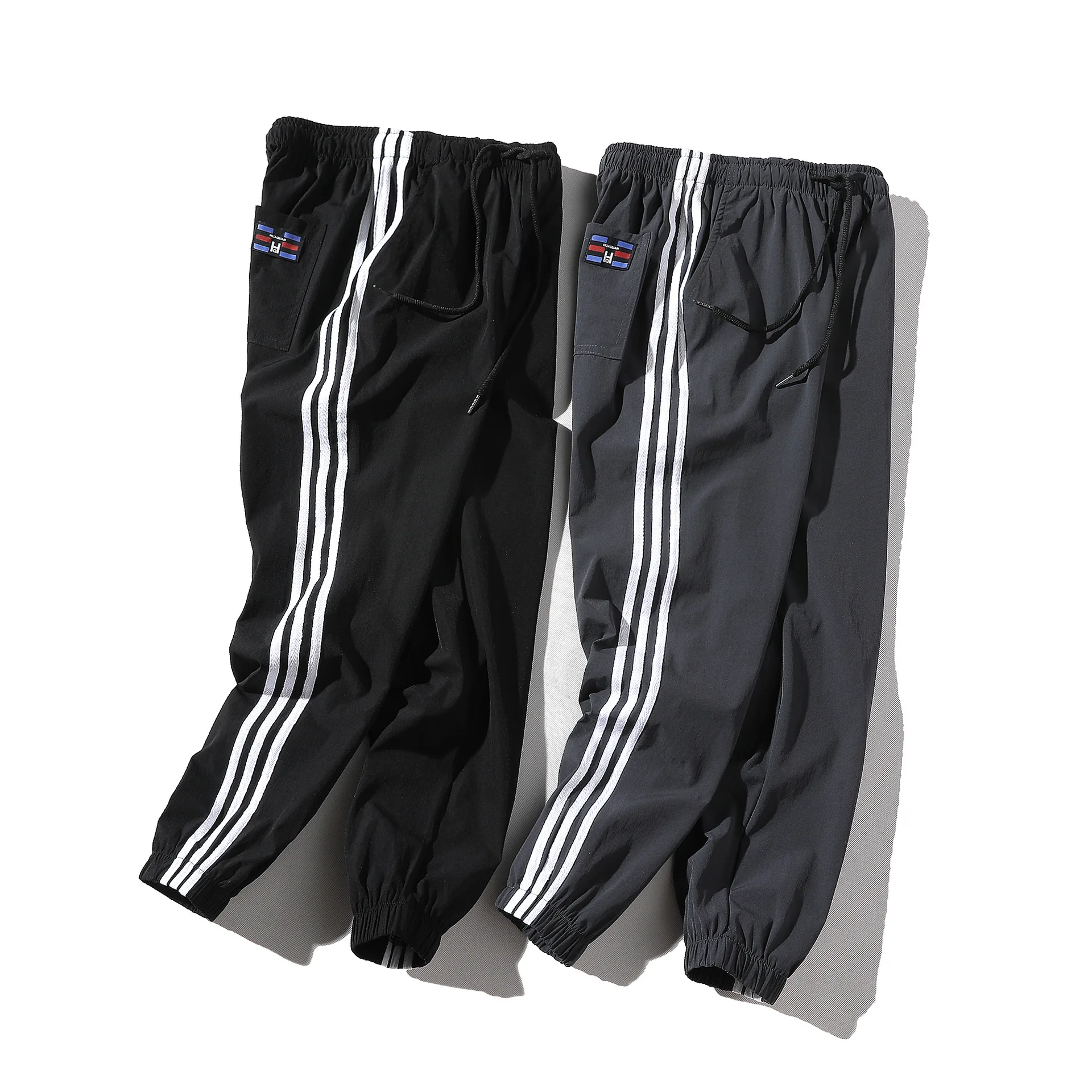 

New Style Spring Summer Men's Korean-style Trend Loose-Fit Students Mixed Colors Casual Sports Harem Pants Ankle Banded Pants Te