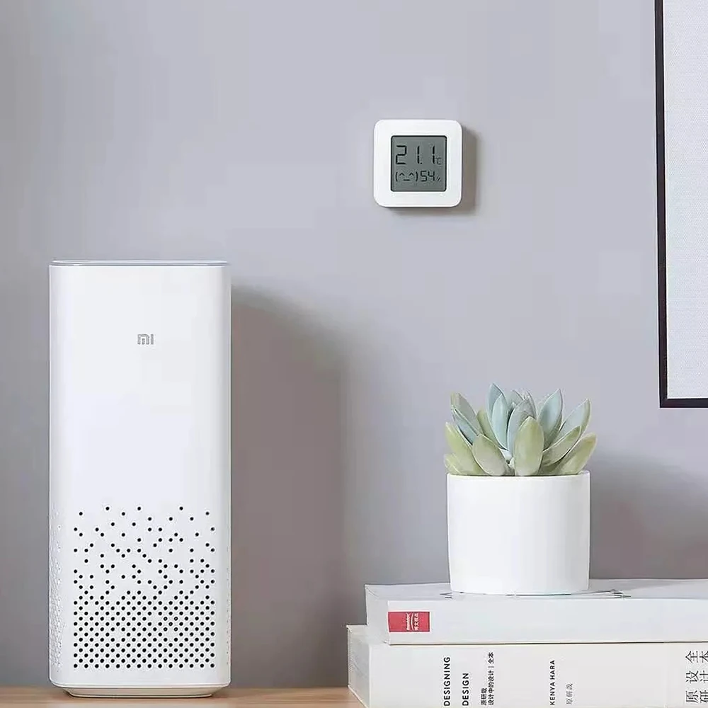 Xiaomi Mijia термометр 2 Bluetooth 4,2 светодиодный дисплей беспроводной умный электрический цифровой гигрометр Высокая точность поддержка приложение Mijia