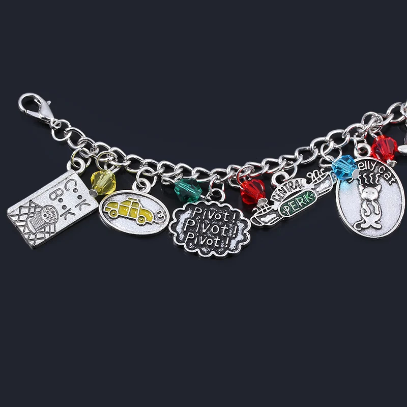 TV show Friends Charms Bracelet Central Perk Coffee Time Pendant