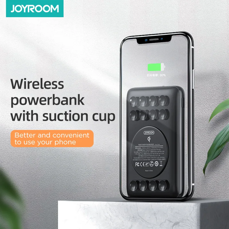 Беспроводное зарядное устройство joyкомната Qi 15 Вт быстрая зарядка 10000 мАч