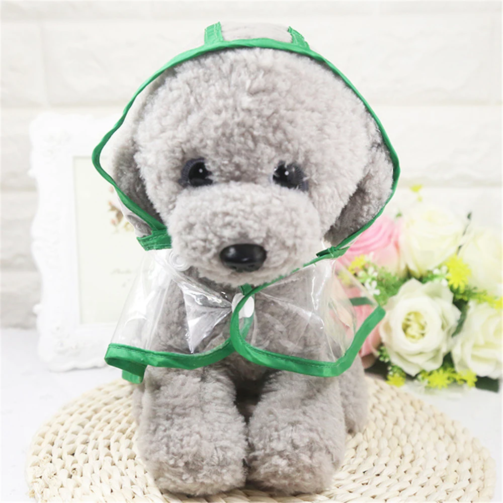 XS XXL Dog Raincoat Transparent Hooded Jacket Waterproof Cat Rain Coat