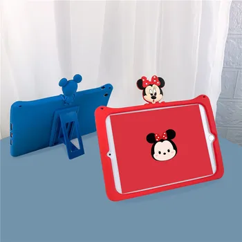 

Silicone Case for iPad pro 11 2020 2018 iPad 10.2 Air 10.5'' Protective Case Cover with Hidden Holder for iPad 9.7 2017 2018