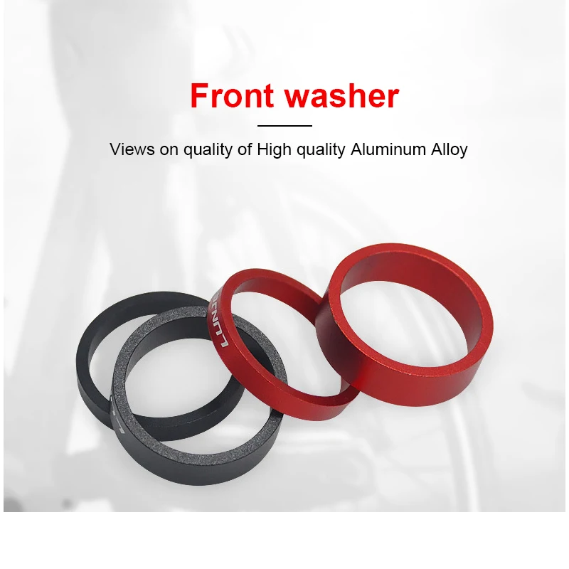 

Bicycle Fork Adjustment Aluminum Alloy Bike Fork Washer Stem Headset Spacers Raise Handlebar Ring Cycling Bike Accessories
