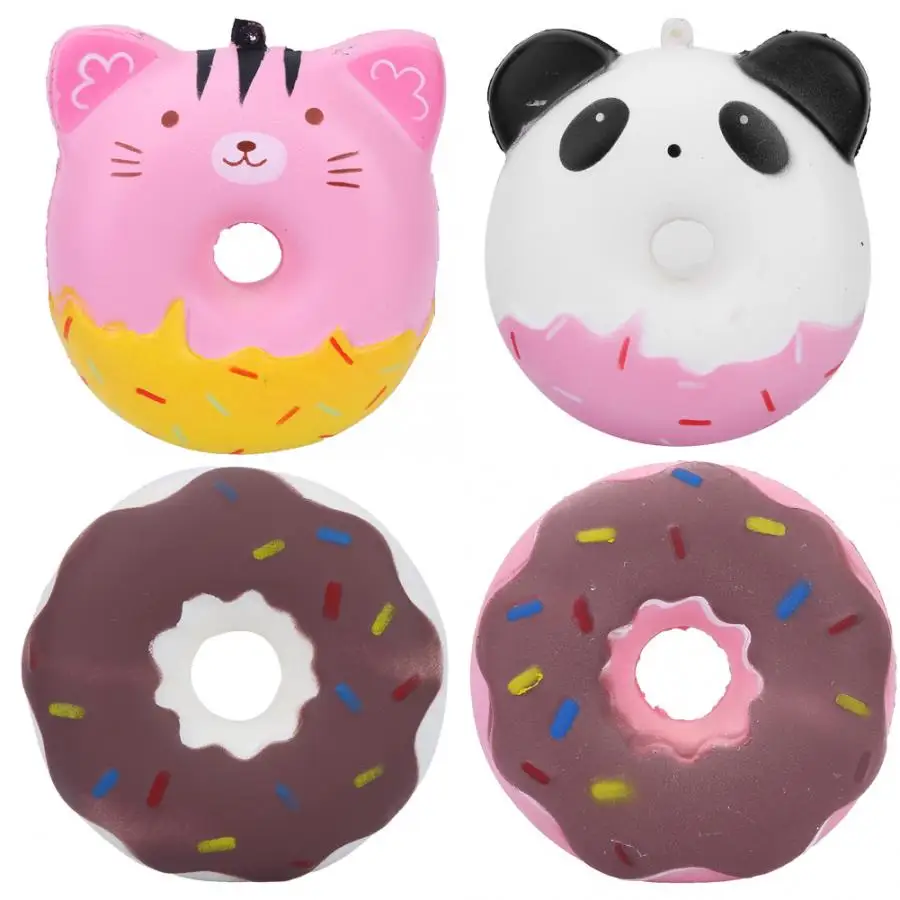 

Kids Simulated Food Squeeze Soft Doughnut Scented Slow Rising Toy Cartoon Slow Rising Squeeze Toys Collection