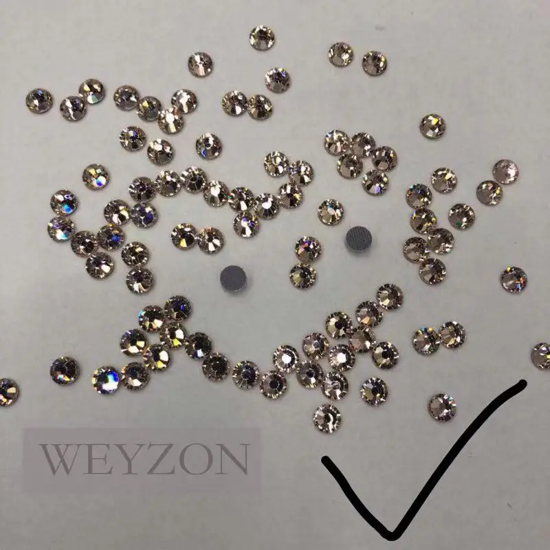 

Strong Glue New color Silk Color Hot-fix Rhinestone All Sizes Crystal material Iron On Rhinestone for Garments
