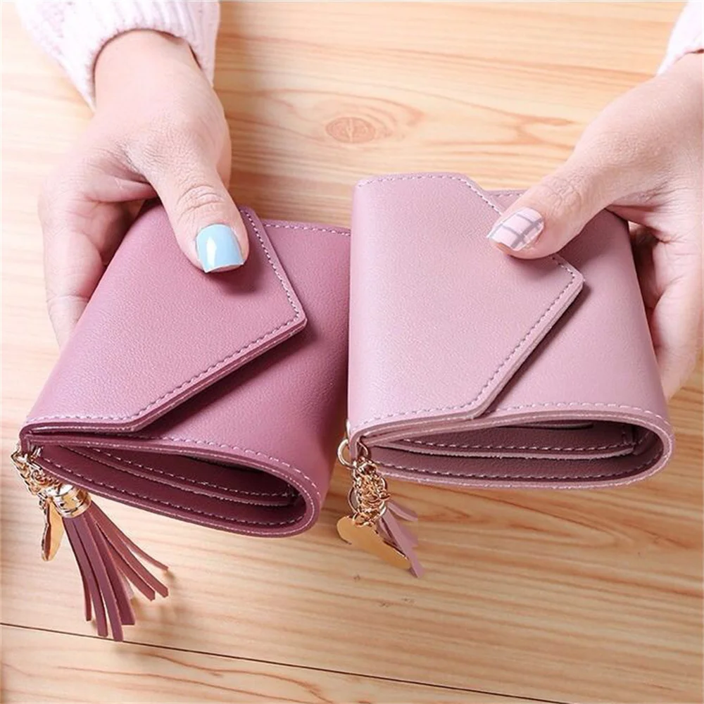 Women's Wallet
Leather Wallet
Coin Card Holder
Money Purse
Folding Wallet 3